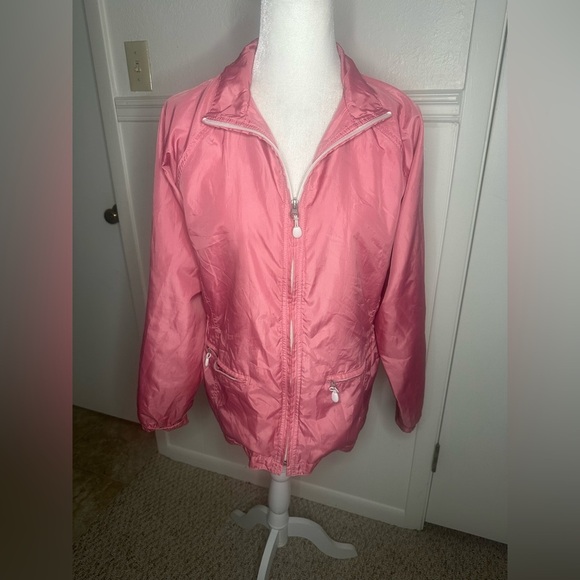 Eddie Bauer Pink Outdoor Windbreaker Jacket size M - Picture 1 of 10